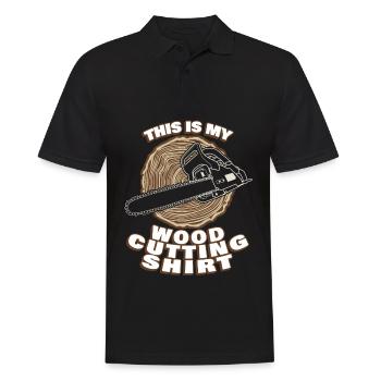 Fire Wood Chain Saw Chainsaws Chainsaw - Men's Polo Shirt - black - Front - Kai (181cm)
