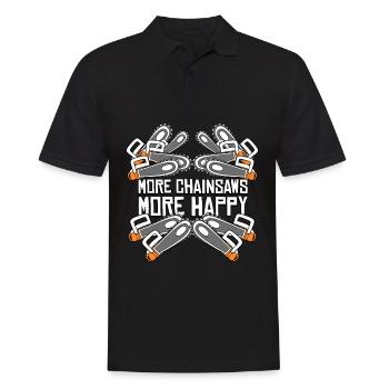 Chainsaws Chainsaw Fire Wood Chain Saw - Men's Polo Shirt - black - Front - Kai (181cm)