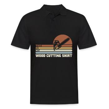 Chain Saw Retro Chainsaws Chainsaw - Men's Polo Shirt - black - Front - Kai (181cm)