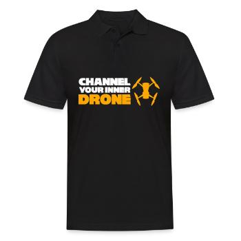 FPV Drone Drones Quadcopter Pilot - Men's Polo Shirt - black - Front - Kai (181cm)