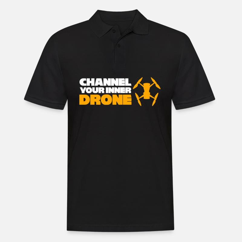 FPV Drone Drones Quadrocopter Pilot - Männer Poloshirt - Schwarz