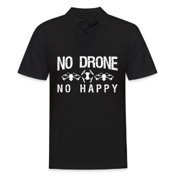 FPV Drone Drones Quadcopter - Men's Polo Shirt - black - Front - Kai (181cm)
