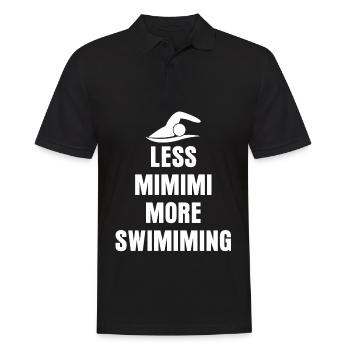 Triathlon Swimmer Swimming Training - Männer Poloshirt - Schwarz - Vorne - Kai (181cm)
