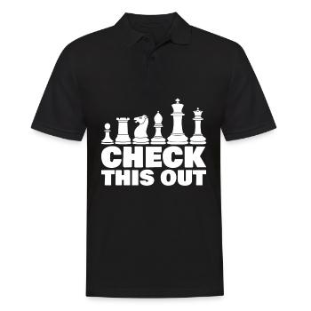 Chess Chess Player - Männer Poloshirt - Schwarz - Vorne - Kai (181cm)