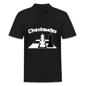 Chess Player Chess Board - Männer Poloshirt - Schwarz - Vorne - Kai (181cm)