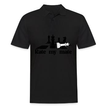 Chess Pieces Chess Player - Männer Poloshirt - Schwarz - Vorne - Kai (181cm)