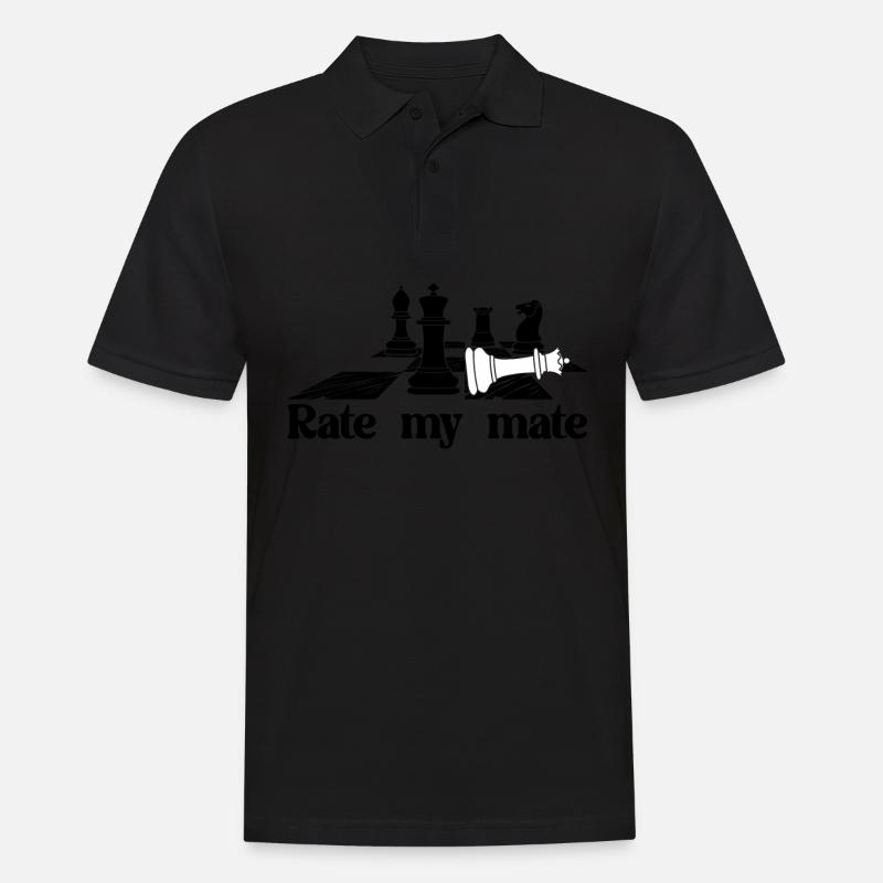 Chess Pieces Chess Player - Männer Poloshirt - Schwarz
