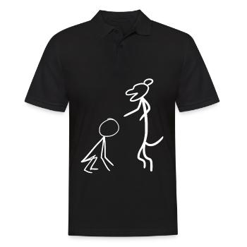 Enseignement canin Humain - Polo Homme - noir - Devant - Kai (181cm)