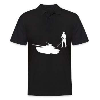 Tanks MBT Tank Driver Tank Combat - Männer Poloshirt - Schwarz - Vorne - Kai (181cm)
