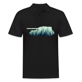 Conducteur de char de combat - Polo Homme - noir - Devant - Kai (181cm)