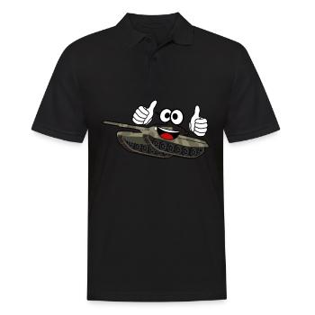 Pouce vers le haut Débardeur - Polo Homme - noir - Devant - Kai (181cm)