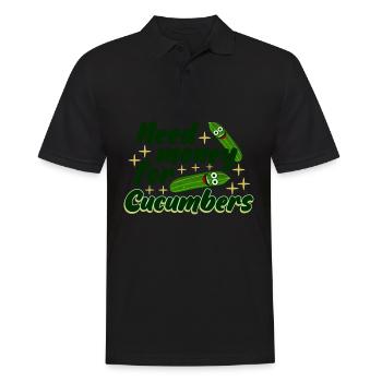 Cucumber Cucumbers Pickles - Men's Polo Shirt - black - Front - Kai (181cm)