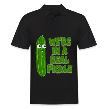Cucumber Pickle Cucumbers Pickles - Men's Polo Shirt - black - Front - Kai (181cm)