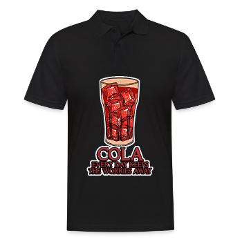 Cola Joke Lemonade - Men's Polo Shirt - black - Front - Kai (181cm)