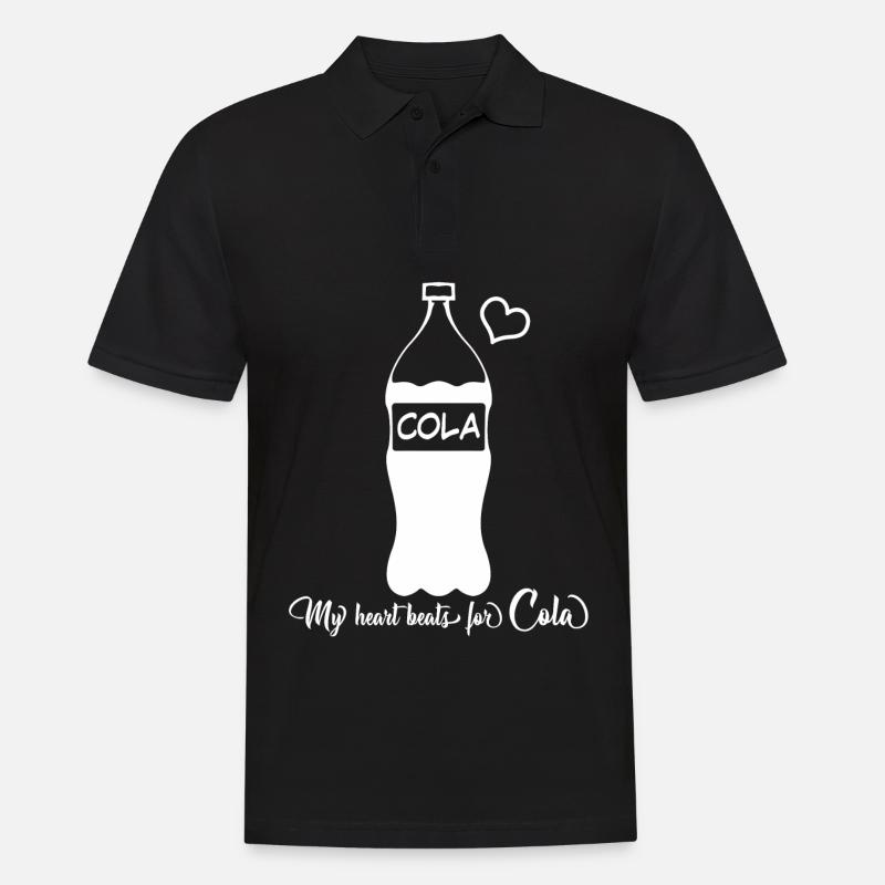 Cola Bottle Lemonade Softdrinks - Männer Poloshirt - Schwarz
