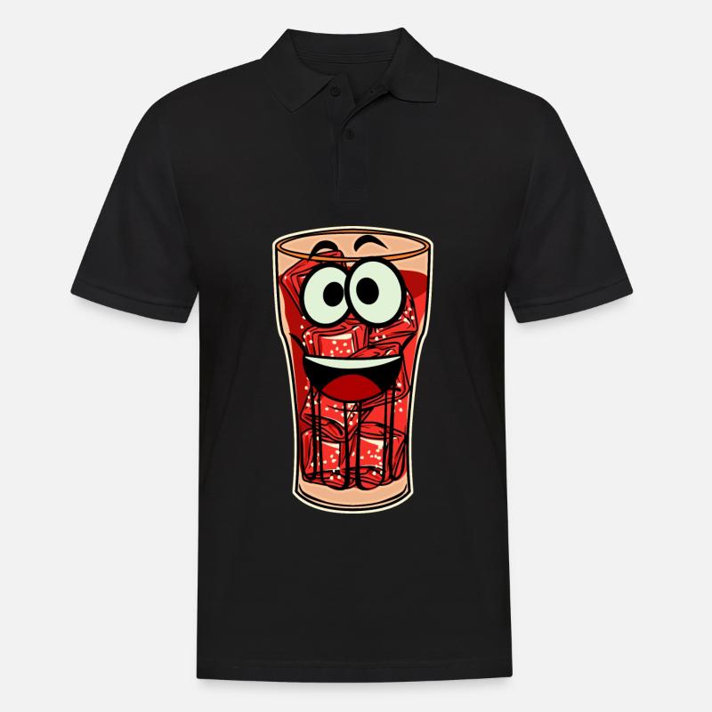 Cola Softdrinks Softdrink Lemonade - Männer Poloshirt - Schwarz