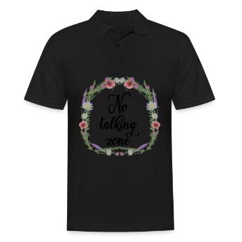 Flowers Misanthropist Misanthrope Grumpy - Männer Poloshirt - Schwarz - Vorne - Kai (181cm)