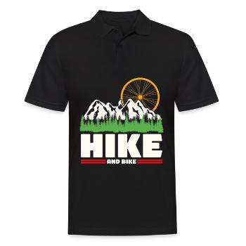 Randonnée en plein air Vélo de trekking - Polo Homme - noir - Devant - Kai (181cm)