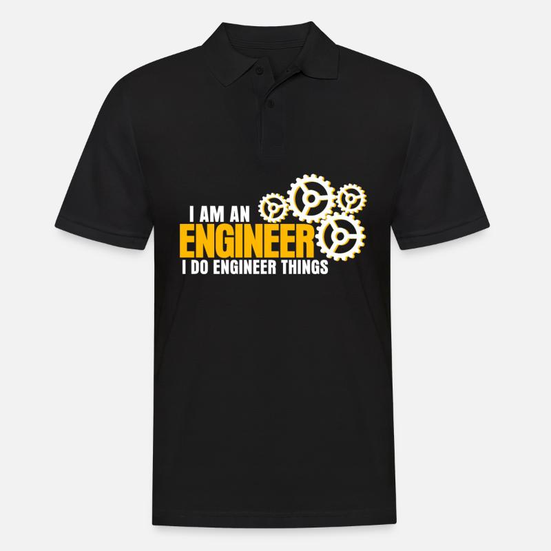 Engineering Mechanical Engineer - Men's Polo Shirt - black