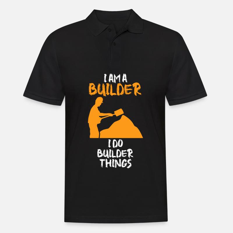 Builder Road Keeper Roadbuilder - Männer Poloshirt - Schwarz