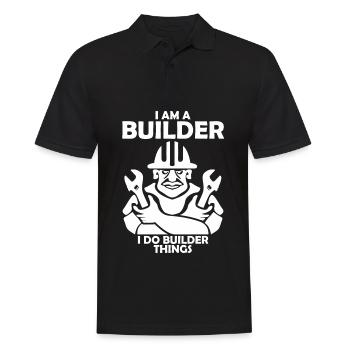 Roadbuilder Roadmaker Road Keeper - Men's Polo Shirt - black - Front - Kai (181cm)