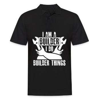 Road Keeper Builder Roadbuilder - Men's Polo Shirt - black - Front - Kai (181cm)