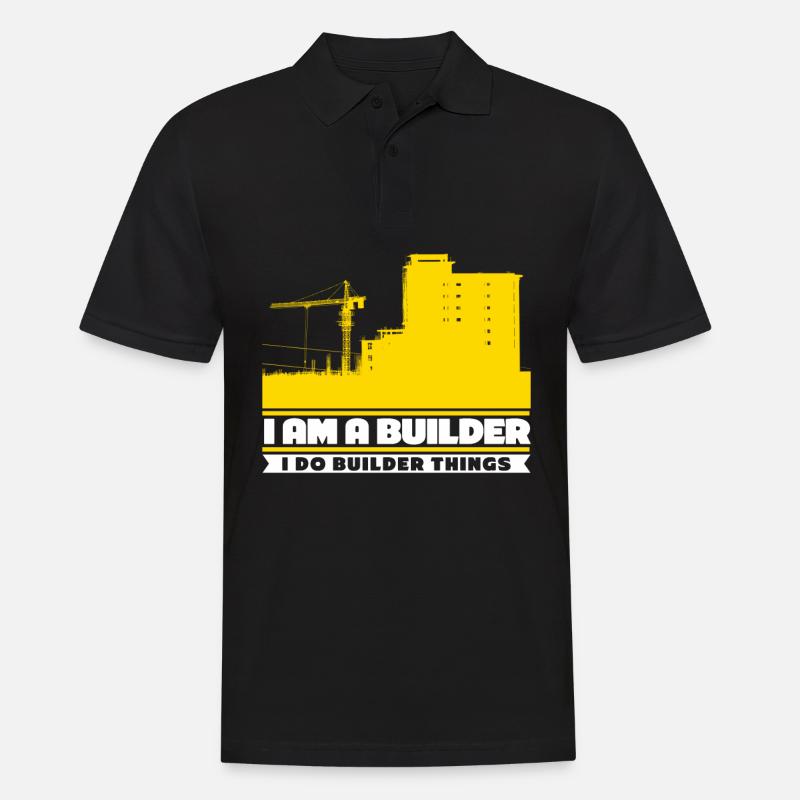 Builder Construction Site - Men's Polo Shirt - black
