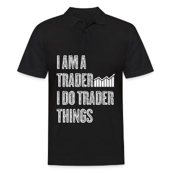 Stocks Stock exchange Capitalism Trader - Men's Polo Shirt - black - Front - Kai (181cm)