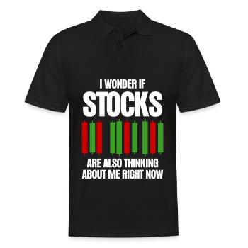 Capitalism Stocks Stock exchange Trader - Men's Polo Shirt - black - Front - Kai (181cm)
