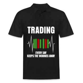 Capitalism Stocks Trader - Männer Poloshirt - Schwarz - Vorne - Kai (181cm)