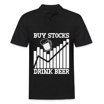 Stocks Stock exchange Capitalism Trader - Men's Polo Shirt - black - Front - Kai (181cm)