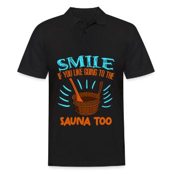 Sauna Joke Spa Thermes Bien-être - Polo Homme - noir - Devant - Kai (181cm)