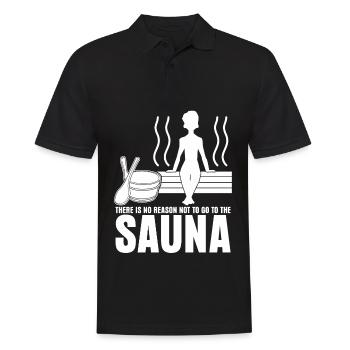 Sauna Spa Thermes Bien-être - Polo Homme - noir - Devant - Kai (181cm)
