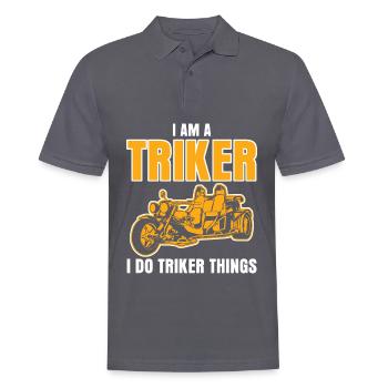 Triker Trike Driver Trikes Trike à moteur - Polo Homme - charbon - Devant - Nico (186cm)