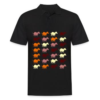 Dachshund Dog Pooping Dogs - Männer Poloshirt - Schwarz - Vorne - Kai (181cm)