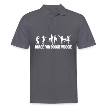 Boogie Woogie Dancing Swing Dancer - Männer Poloshirt - Anthrazit - Vorne - Nico (186cm)
