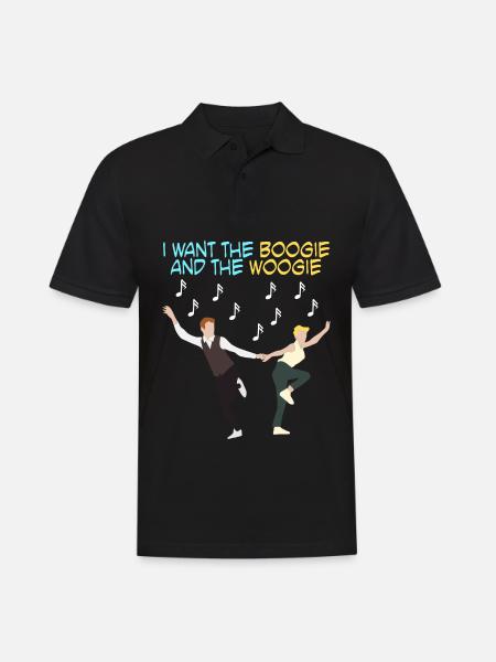 Boogie Woogie Swing Music Dancing - Men's Polo Shirt - black