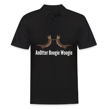 Otter Boogie Woogie AnOtter Otters Swing - Men's Polo Shirt - black - Front - Kai (181cm)