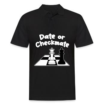 Chess Player Chess Pieces Chess Set - Men's Polo Shirt - black - Front - Kai (181cm)