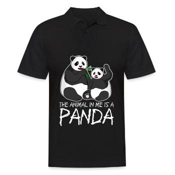 Pandas Panda géant Panda Ours - Polo Homme - noir - Devant - Kai (181cm)