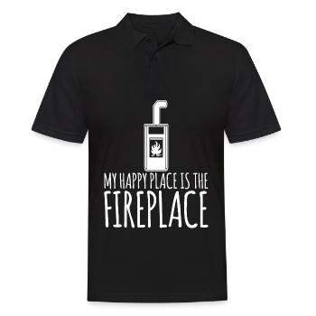 Oven Firewood Fireplace - Männer Poloshirt - Schwarz - Vorne - Kai (181cm)