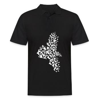 Crow Raven Tree Ravens Flying Crows - Männer Poloshirt - Schwarz - Vorne - Kai (181cm)