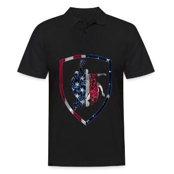 JOUEUR DE BASKET-BALL DES ÉTATS-UNIS JOUEUR DE BASKET-BALL - Polo Homme - noir - Devant - Kai (181cm)