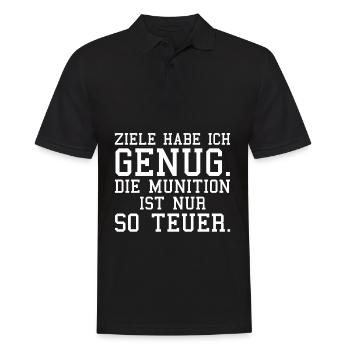 lustiger Spruch Sarkasmus Zyniker lustiges Geschen - Männer Poloshirt - Schwarz - Vorne - Kai (181cm)