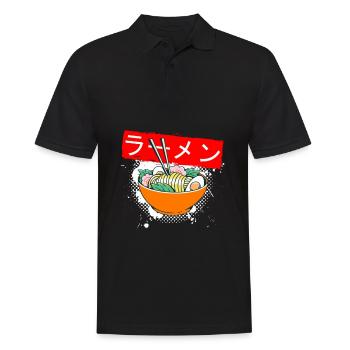 Anime Suppe Asiatische Suppe - Männer Poloshirt - Schwarz - Vorne - Kai (181cm)