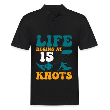 Kitesurf cadeau Kiteboarding Kitesurfer Gesche - Polo Homme - noir - Devant - Kai (181cm)