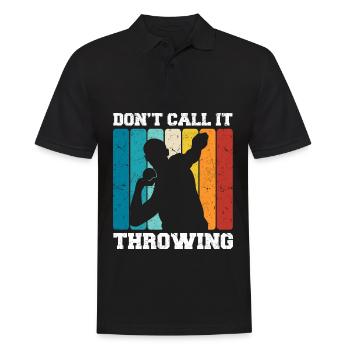 Kugelstoßen - Männer Poloshirt - Schwarz - Vorne - Kai (181cm)