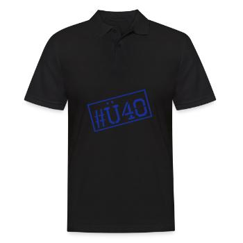 Ü 40 Geburtstag - Über 40 - 40. Geburtstag - Männer Poloshirt - Schwarz - Vorne - Kai (181cm)