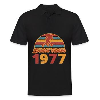 Football Footballer Sports Birthday Year of construction 1977 - Men's Polo Shirt - black - Front - Kai (181cm)