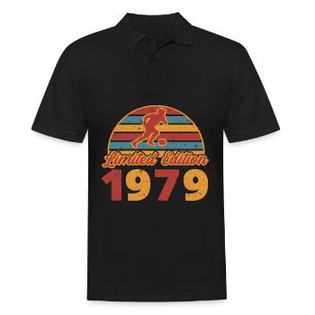 Football football player birthday built in 1979 - Men's Polo Shirt - black - Front - Kai (181cm)